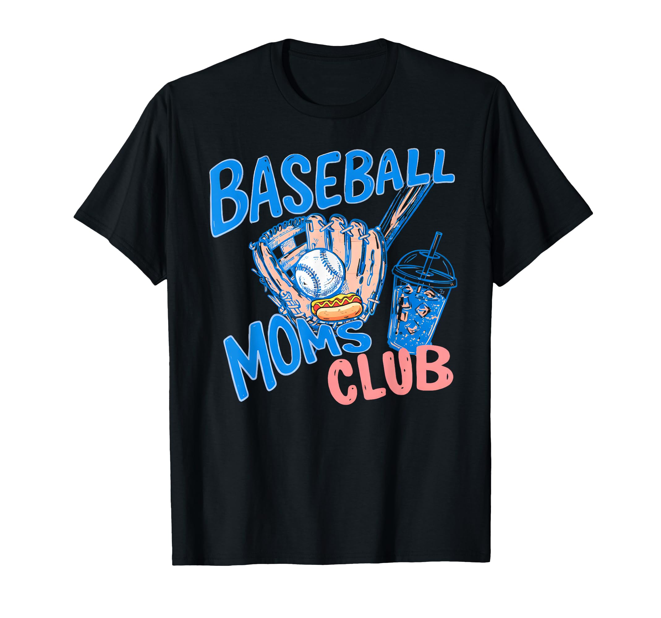 Baseball Moms Club Game Day Mother T-Shirt - Unique Graphic for Adults - T-Shirt, Sweatshirt, Hoodie