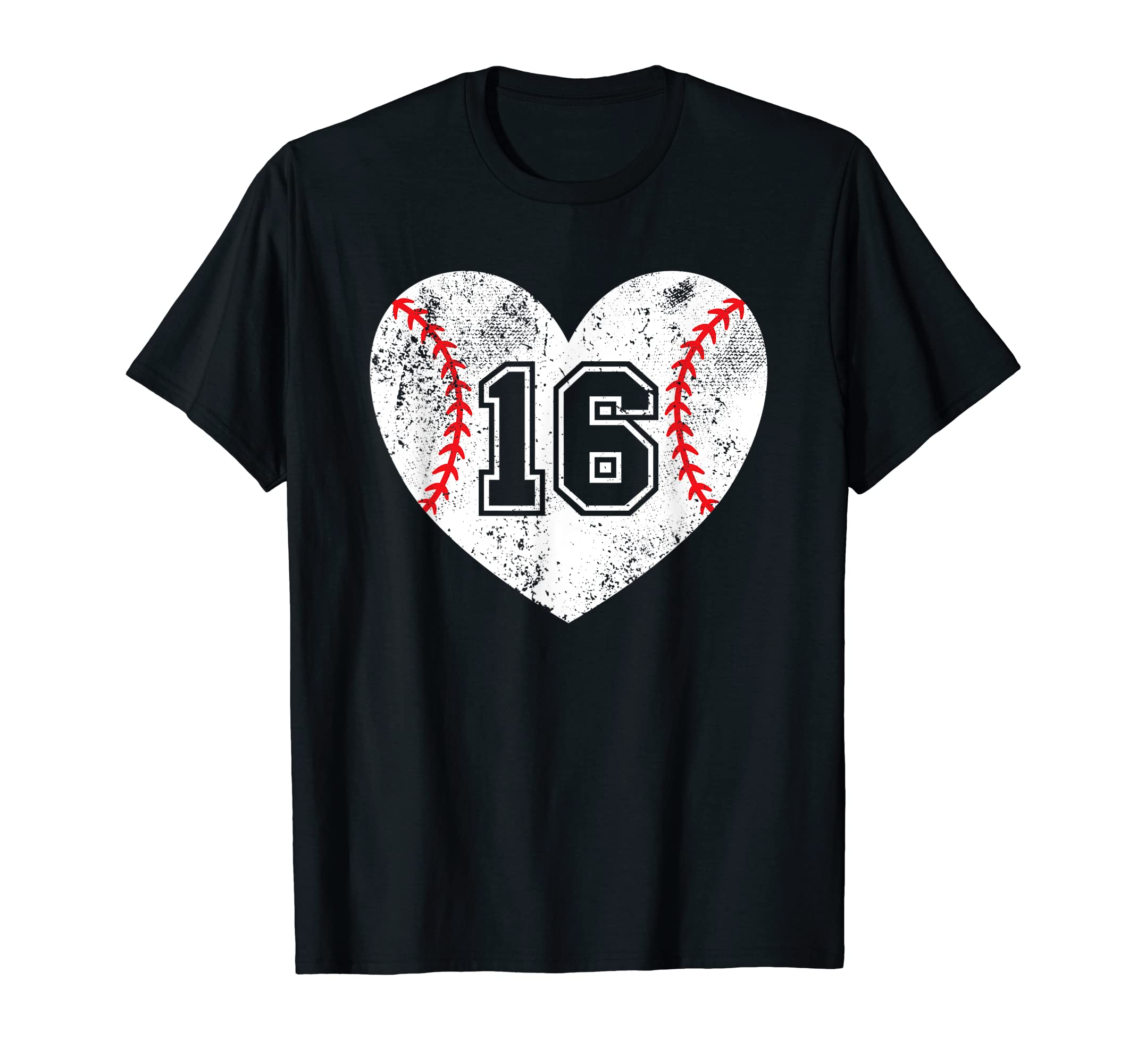 Baseball Heart Player 16 Baseball T-Shirt - Streetwear Style for Adults - T-Shirt, Sweatshirt, Hoodie