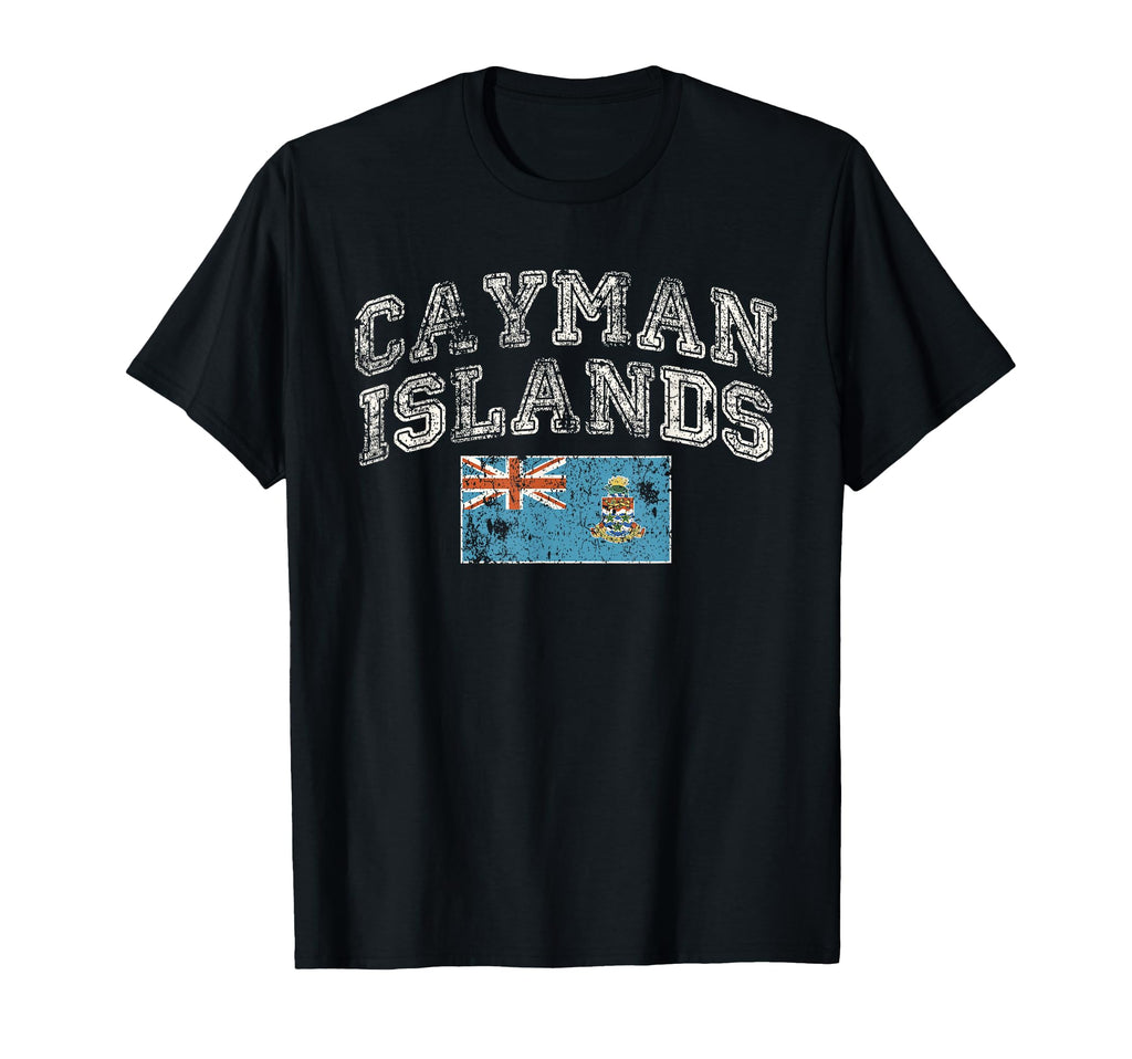 Faded Cayman Islands Flag T-Shirt - Custom Art Print for Adults - T-Shirt, Sweatshirt, Hoodie