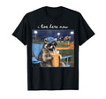 I Live Here Now Funny Raccoon Ballfield T-Shirt - Novelty Apparel Unisex - T-Shirt, Sweatshirt, Hoodie