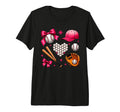 Baseball Bow Baseball Mom Mama Mother T-Shirt - Aesthetic Graphic Unisex - T-Shirt, Sweatshirt, Hoodie