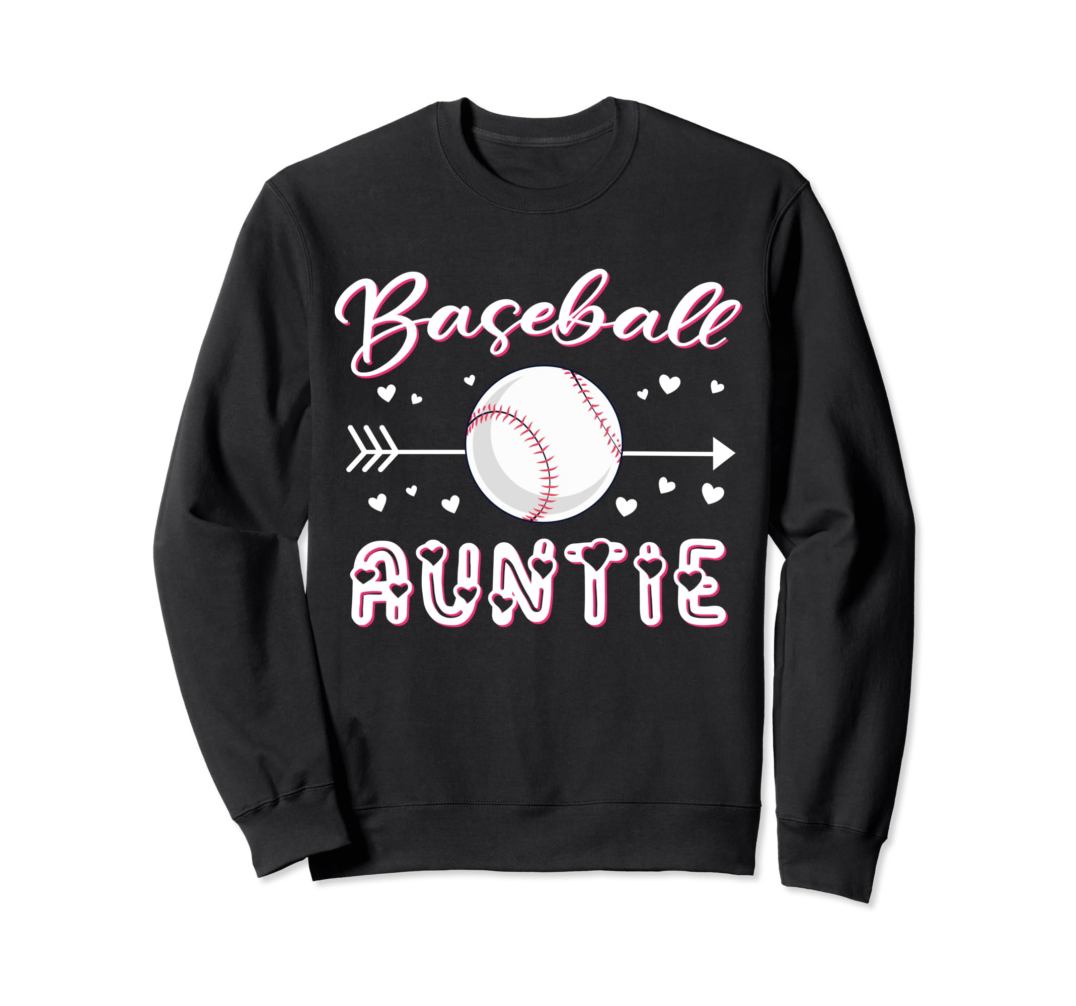 Baseball Auntie Baseball Sport Sweatshirt - Minimalist Print Men Women - T-Shirt, Sweatshirt, Hoodie