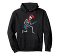 Funny Skeleton Playing Guitar Usa Hoodie - Casual Everyday Wear Unisex - T-Shirt, Sweatshirt, Hoodie