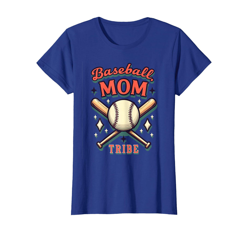 Baseball Mom Tribe Proud Sports T-Shirt - Fun Novelty Design for Adults - T-Shirt, Sweatshirt, Hoodie