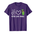 Peace Love Pickle Dancing Cucumber T-Shirt - Custom Art Print for Adults - T-Shirt, Sweatshirt, Hoodie