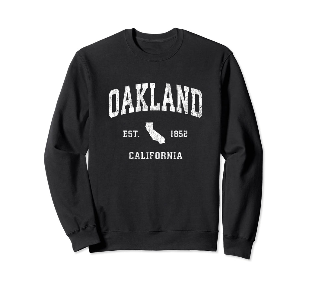 Oakland California Ca Athletic Sports Sweatshirt - Custom Art Print Unisex - T-Shirt, Sweatshirt, Hoodie