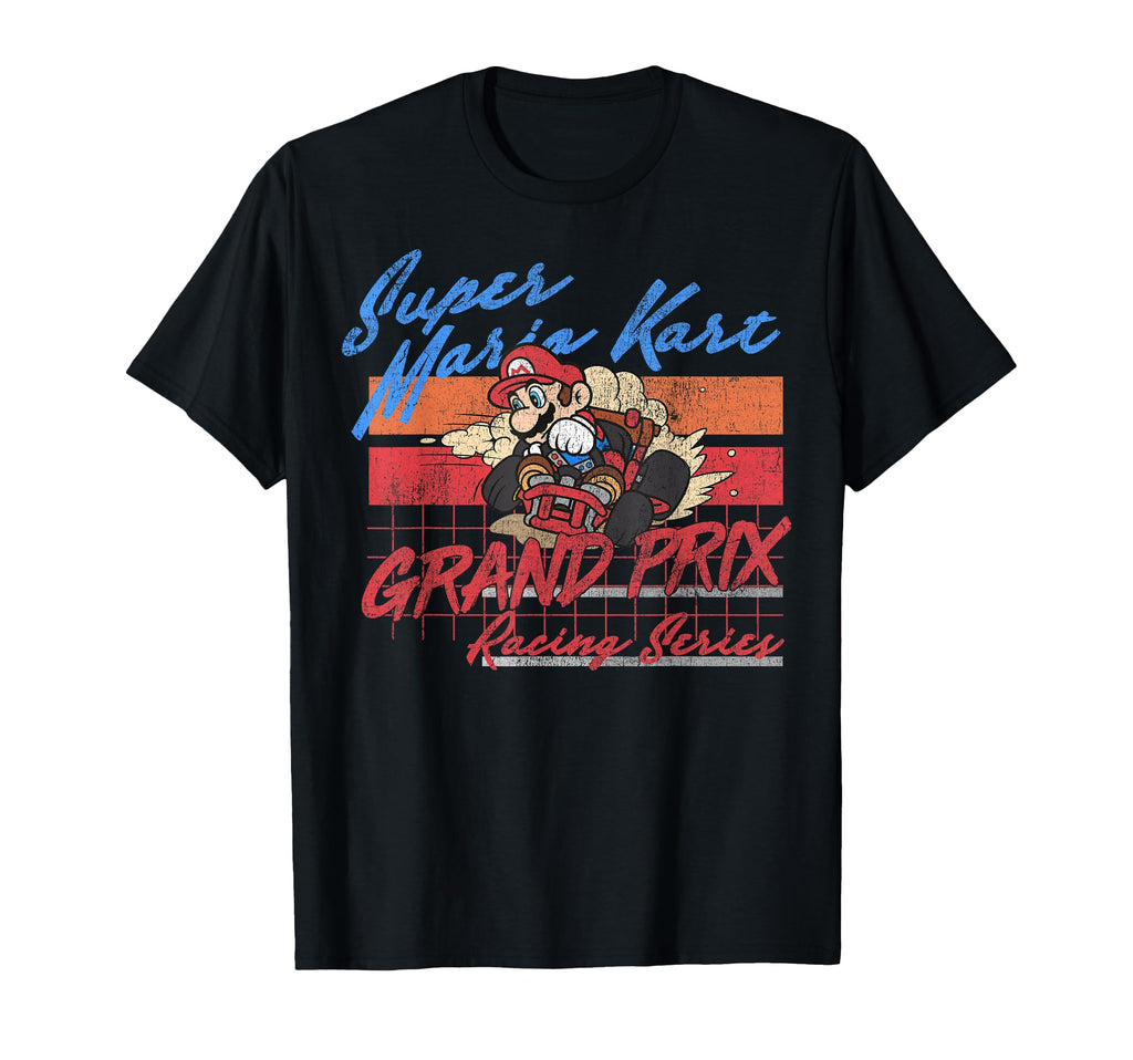 Mario Kart Racing Drift Distressed T-Shirt - Casual Everyday Wear Unisex - T-Shirt, Sweatshirt, Hoodie