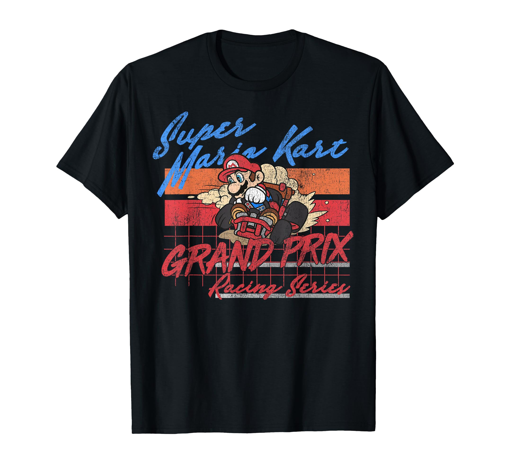 Mario Kart Racing Drift Distressed T-Shirt - Casual Everyday Wear Unisex - T-Shirt, Sweatshirt, Hoodie