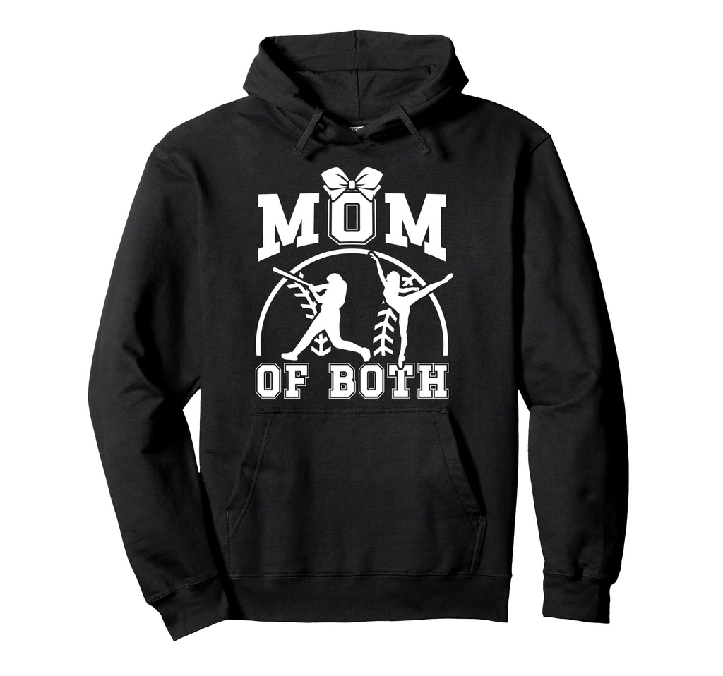 Mom Both Proud Baseball And Dance Mom Hoodie - Unique Graphic Men Women - T-Shirt, Sweatshirt, Hoodie