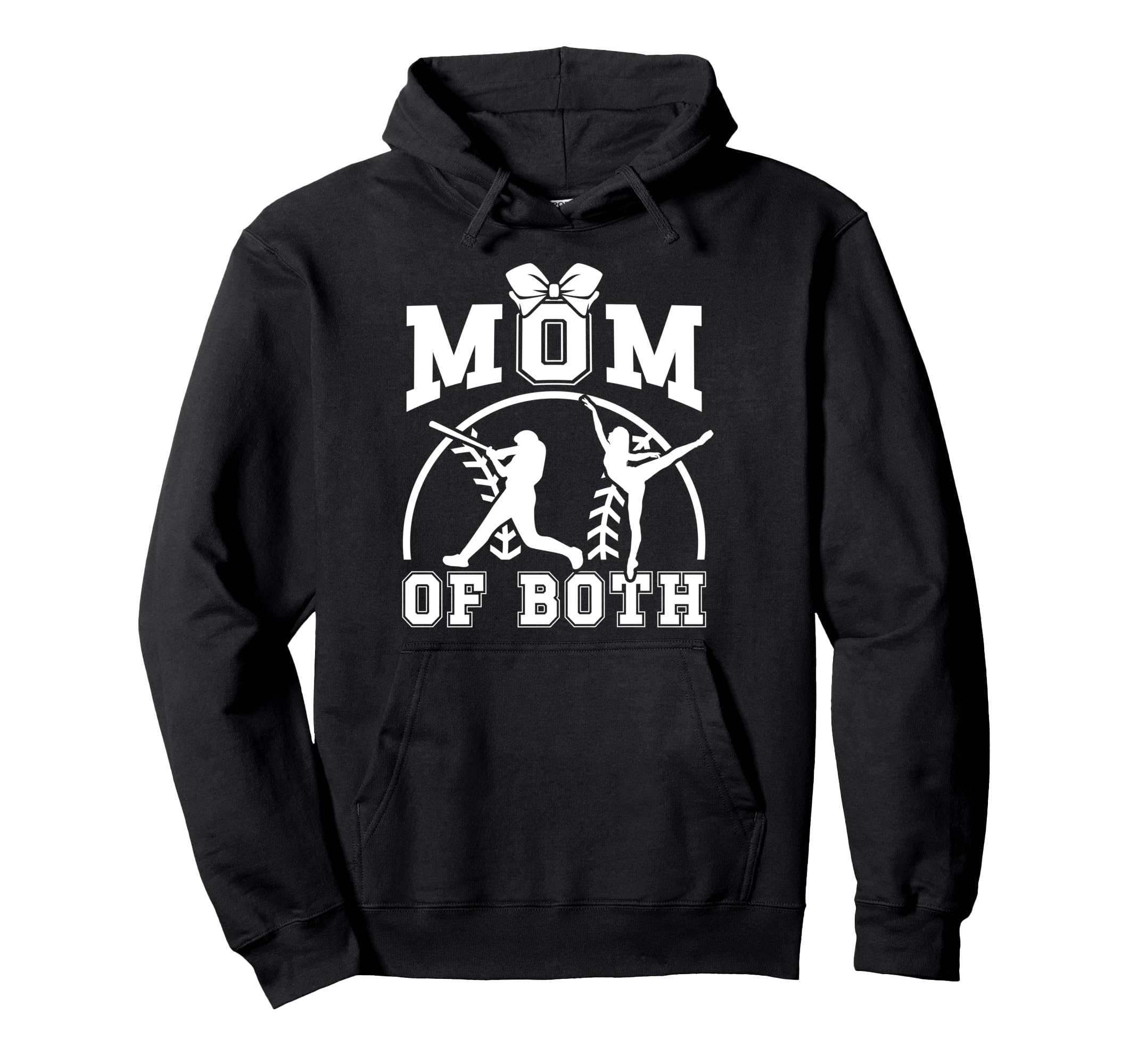 Mom Both Proud Baseball And Dance Mom Hoodie - Unique Graphic Men Women - T-Shirt, Sweatshirt, Hoodie