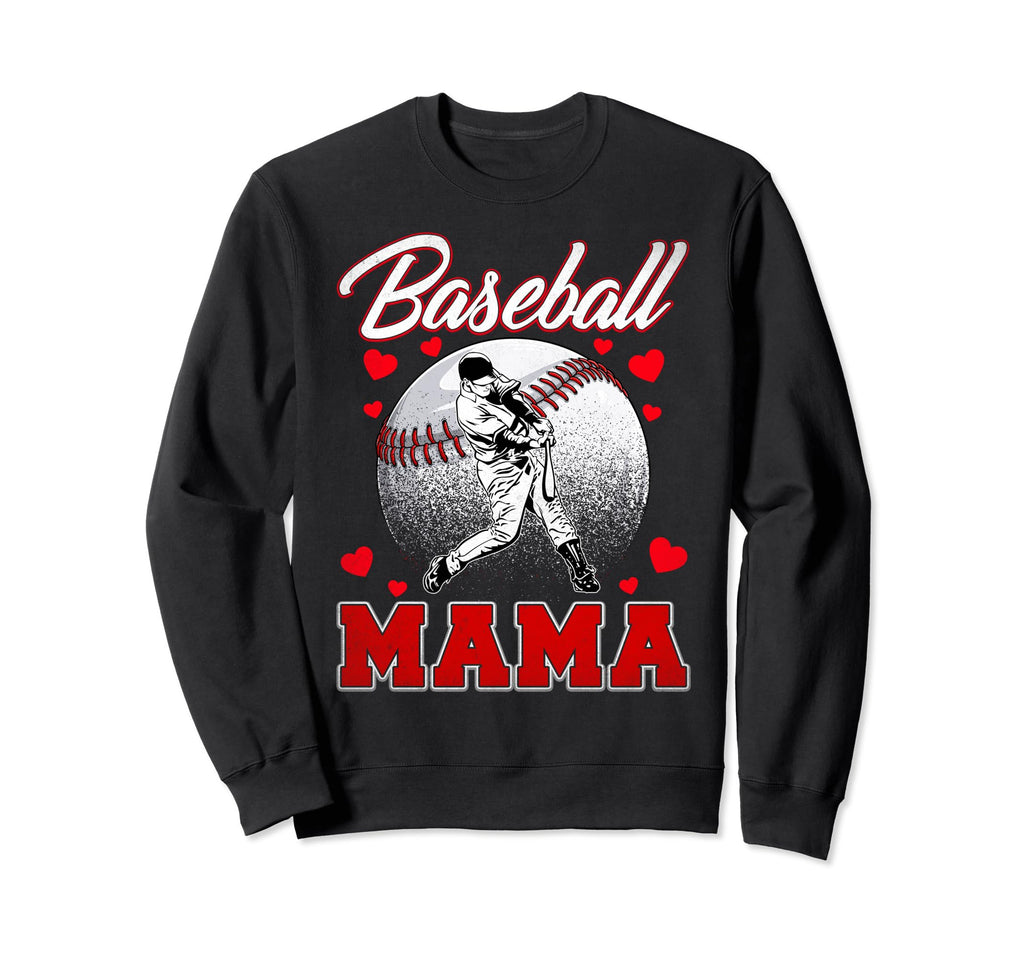 Baseball Mama Family Matching Sweatshirt - Trendy Graphic for Adults - T-Shirt, Sweatshirt, Hoodie