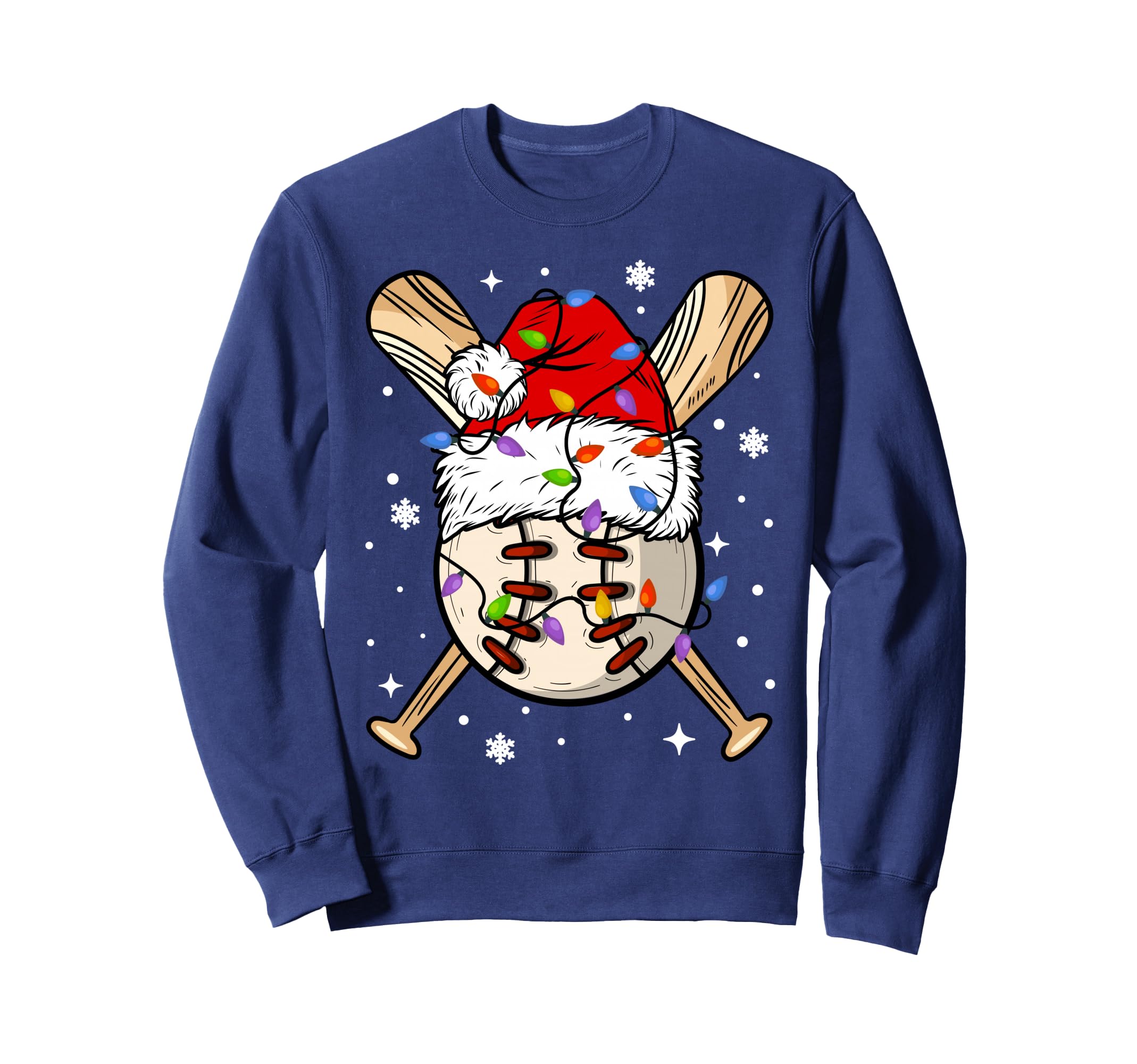 Baseball Snowman Balls Snow Sweatshirt - Unique Graphic Unisex - T-Shirt, Sweatshirt, Hoodie