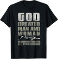 Vintage God Created Man Woman Democrats - Adult & Kids T-Shirts, Sweatshirts & Hoodies apparel design preview 1
