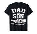 Dad And Son Best Friends Life Fathers T-Shirt - Custom Art Print Men Women - T-Shirt, Sweatshirt, Hoodie