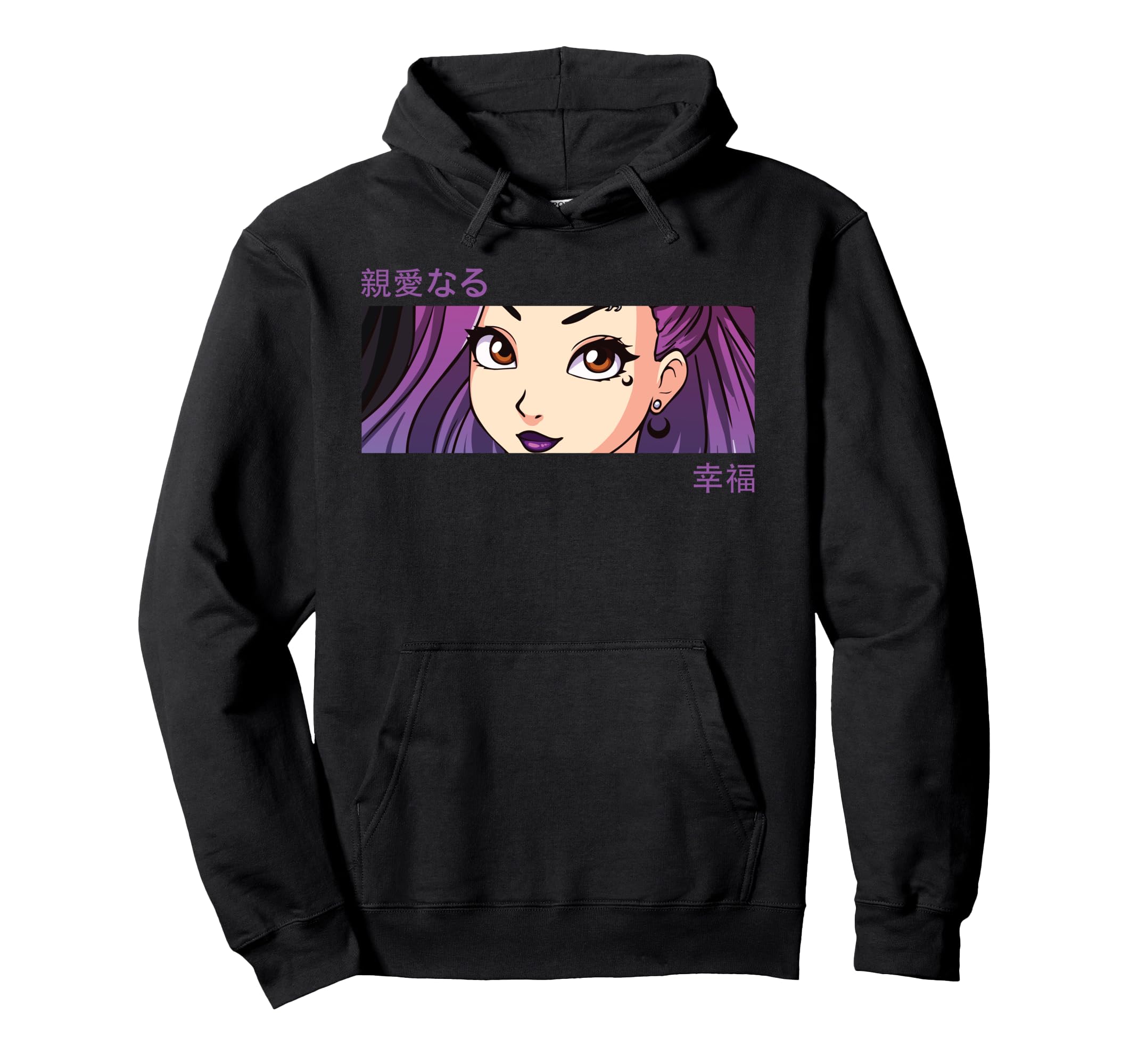 Anime Eyes Japan Culture Art Japanese Hoodie - Aesthetic Graphic Men Women - T-Shirt, Sweatshirt, Hoodie