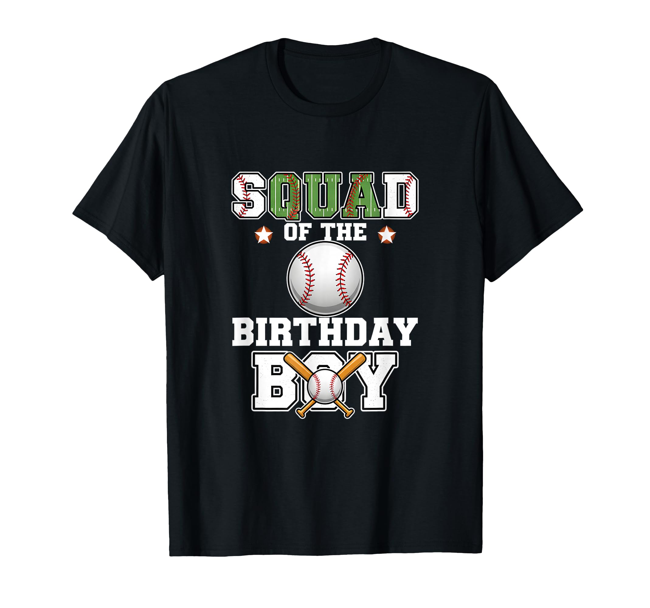 Squad Birthday Matching Baseball Party T-Shirt - Trendy Graphic Men Women - T-Shirt, Sweatshirt, Hoodie