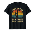 Utility Lineman Sunset I Work Pole T-Shirt - Custom Art Print for Adults - T-Shirt, Sweatshirt, Hoodie