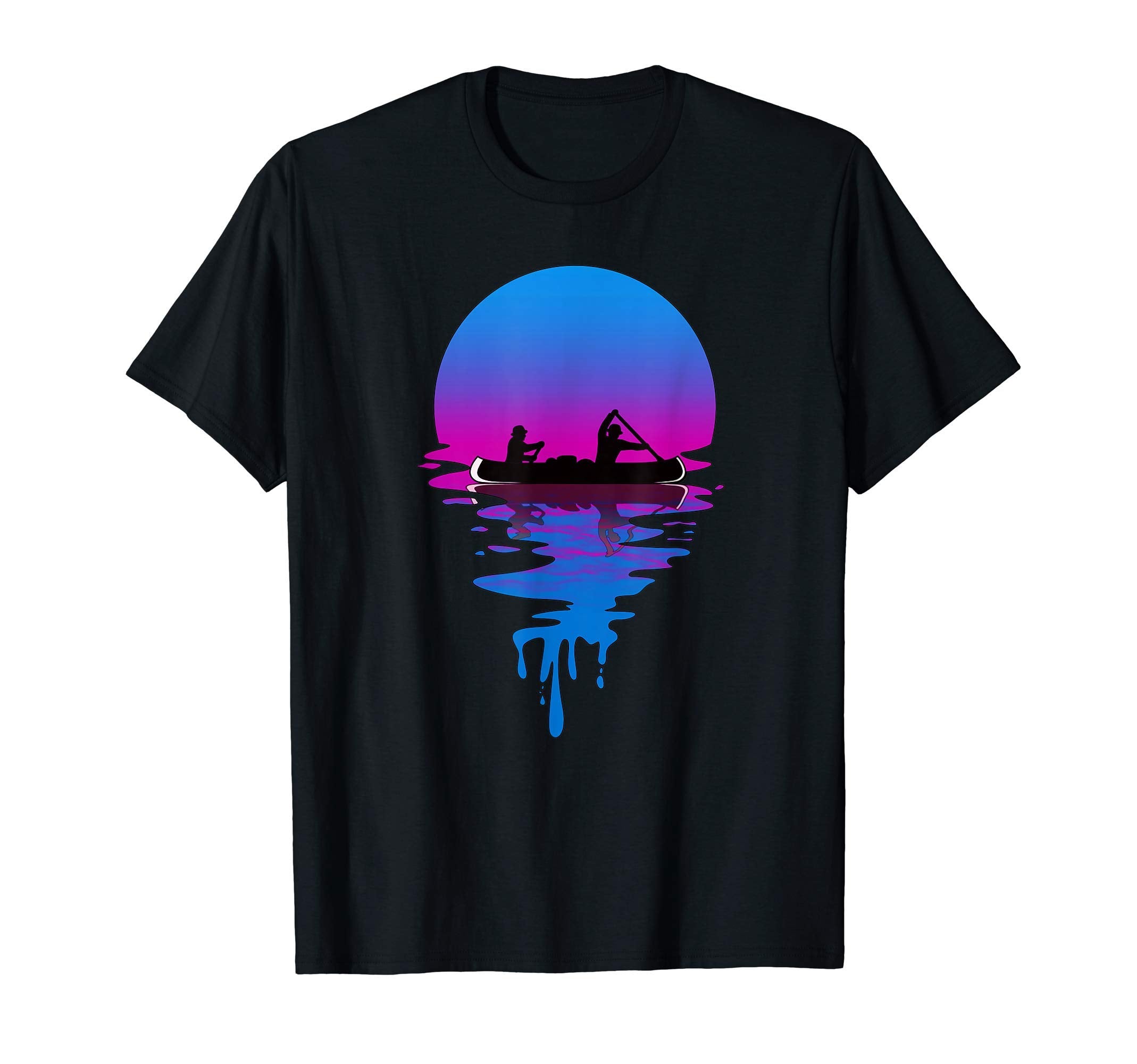Sunset Canoeing T-Shirt - Unique Graphic Unisex - T-Shirt, Sweatshirt, Hoodie