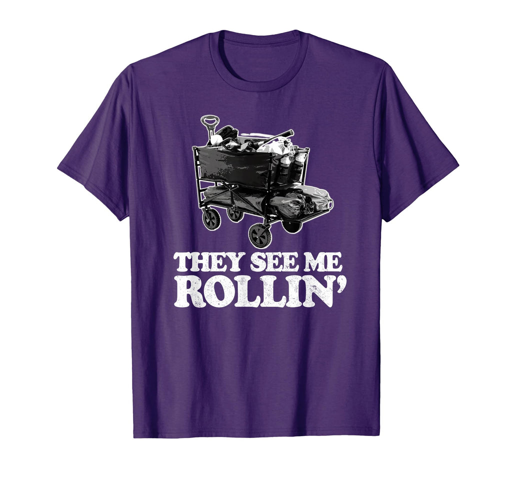 They See Me Rollin Funny Ballpark T-Shirt - Casual Everyday Wear Unisex - T-Shirt, Sweatshirt, Hoodie