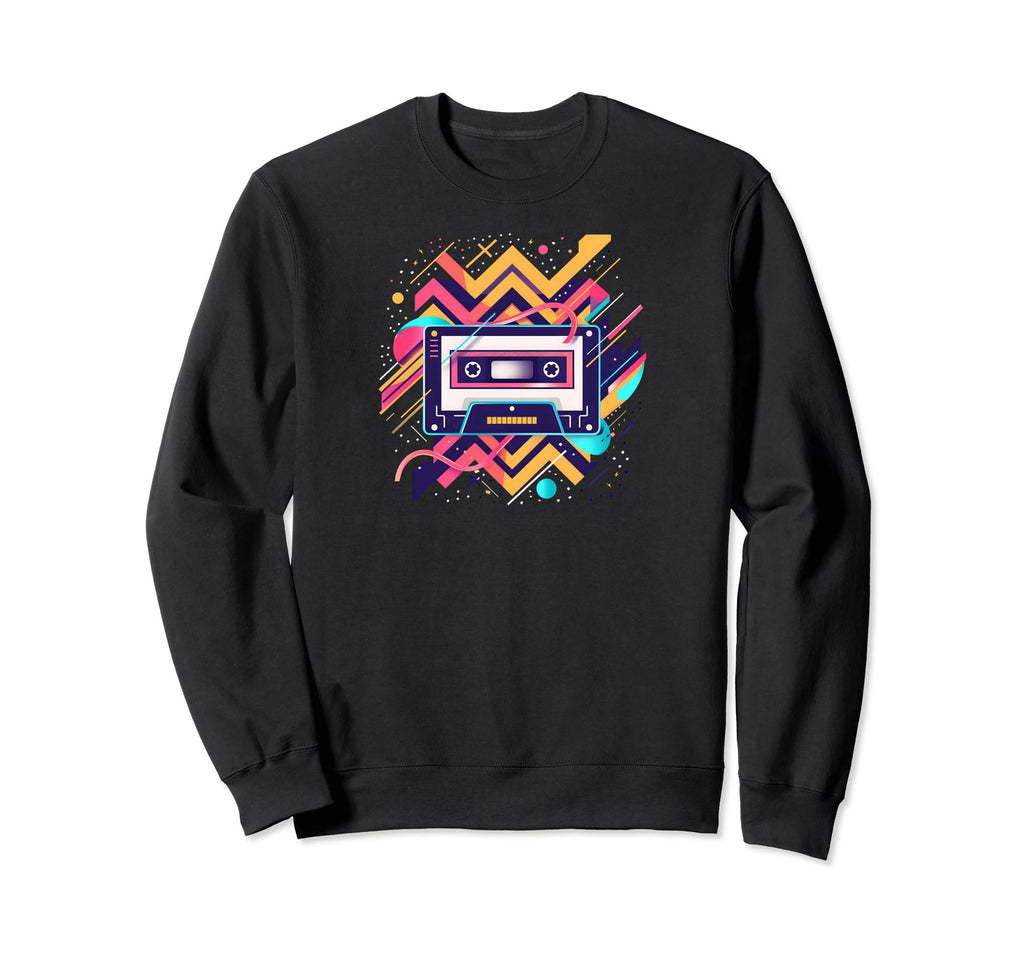 Cassette Tape Zigzags 90S R B Sweatshirt - Trendy Graphic Men Women - T-Shirt, Sweatshirt, Hoodie