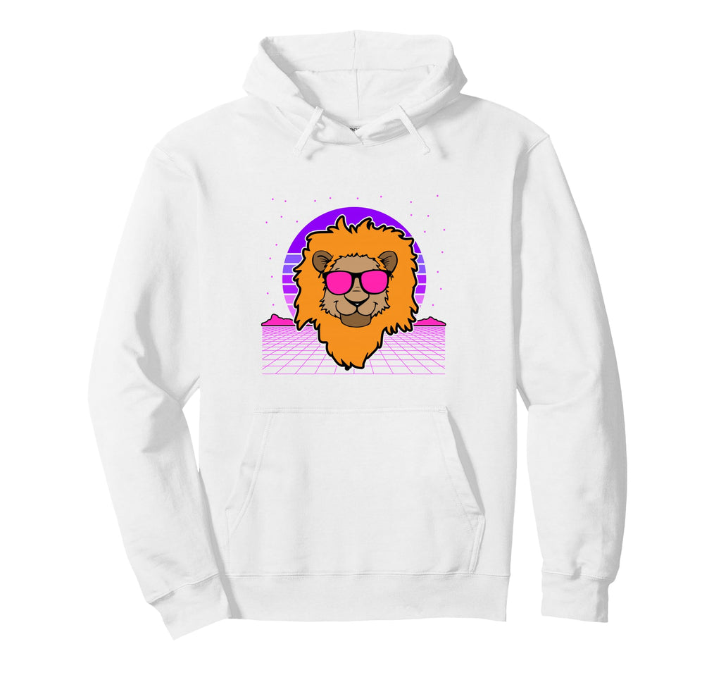 Aesthetic Vaporwave Outfits Lion Hoodie - Aesthetic Graphic Unisex - T-Shirt, Sweatshirt, Hoodie