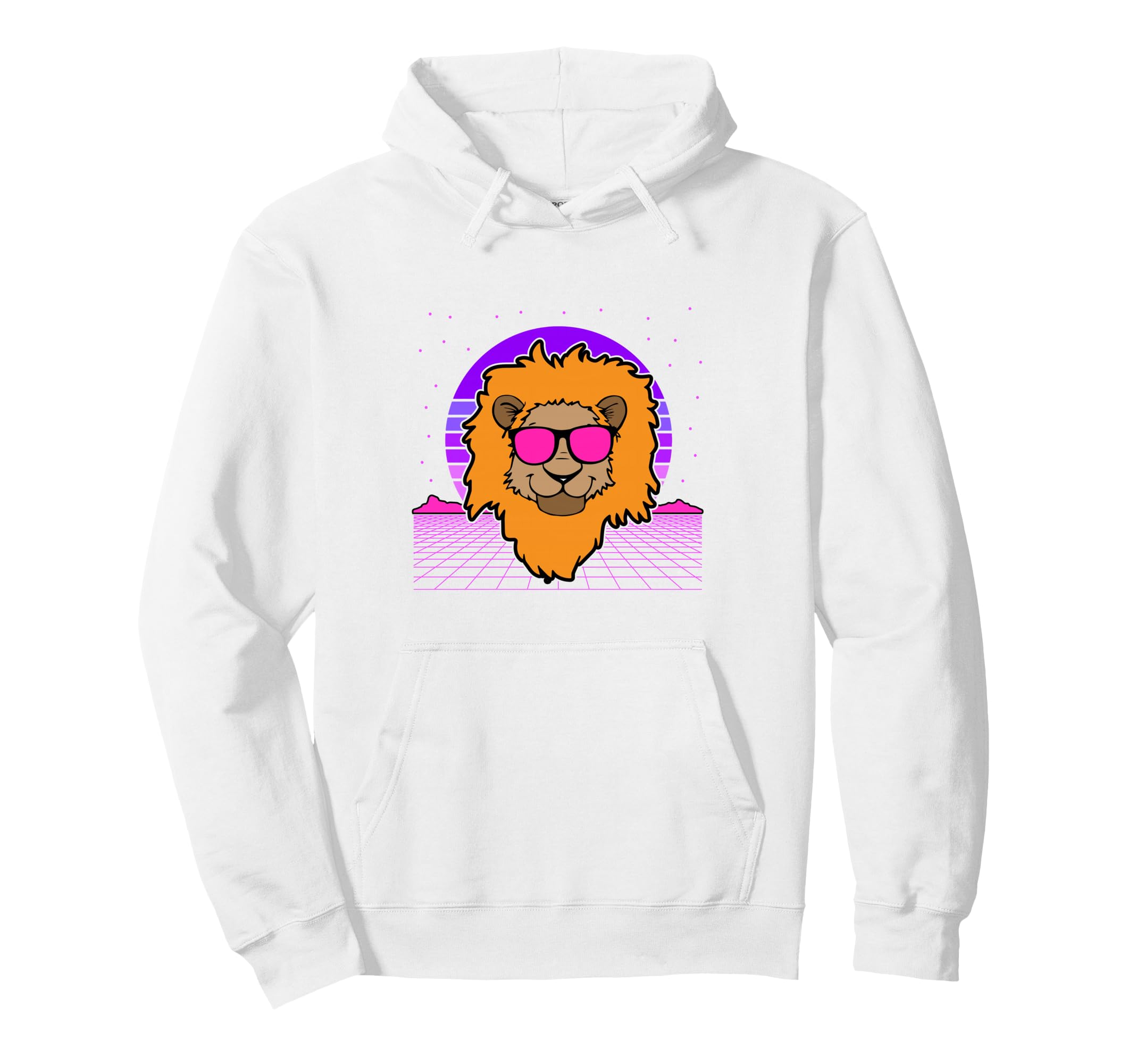 Aesthetic Vaporwave Outfits Lion Hoodie - Aesthetic Graphic Unisex - T-Shirt, Sweatshirt, Hoodie