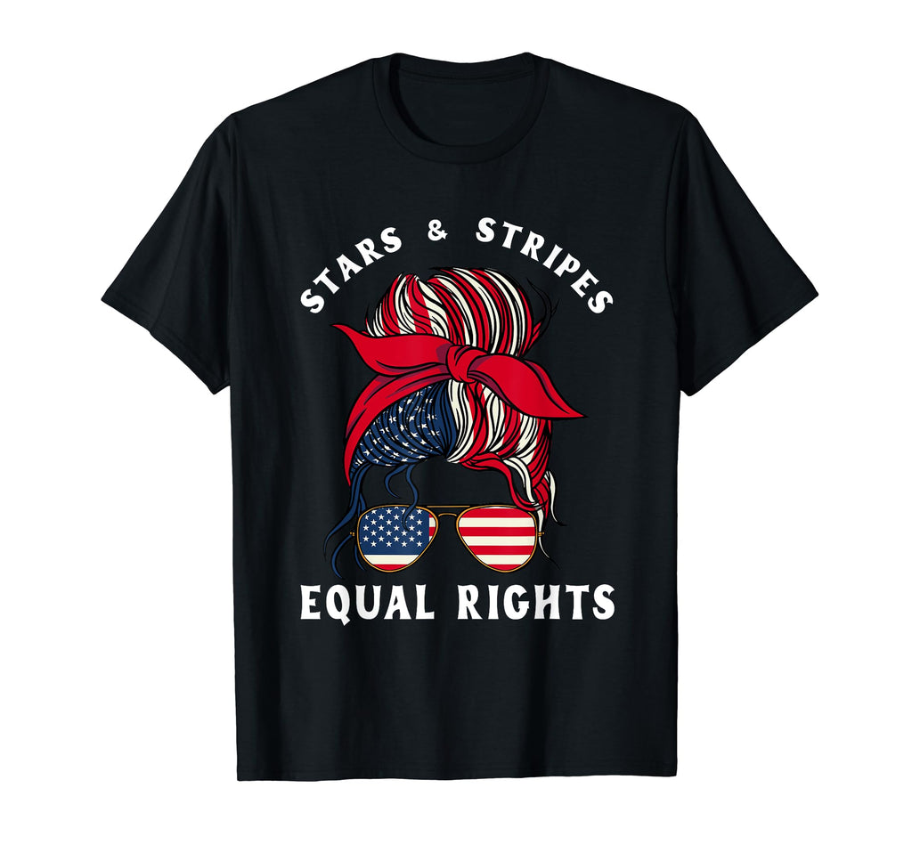 Patriotic 4Th July Messy Stars T-Shirt - Casual Everyday Wear Men Women - T-Shirt, Sweatshirt, Hoodie