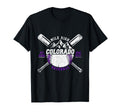 Colorado Rocky Mountains Baseball Fan T-Shirt - Minimalist Print Men Women - T-Shirt, Sweatshirt, Hoodie