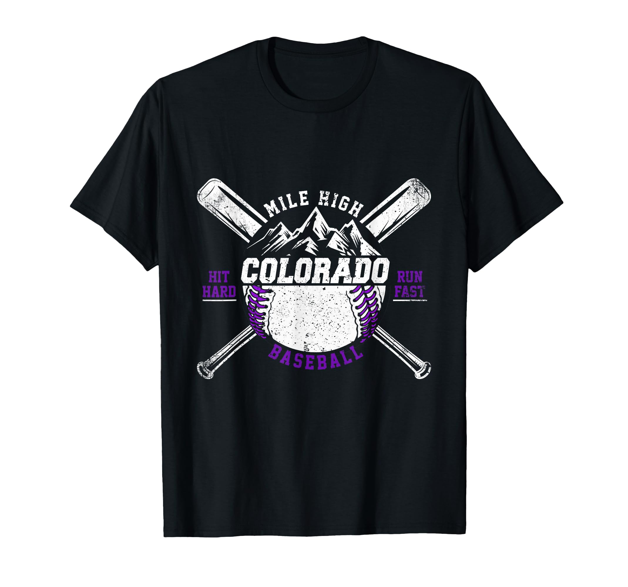Colorado Rocky Mountains Baseball Fan T-Shirt - Minimalist Print Men Women - T-Shirt, Sweatshirt, Hoodie