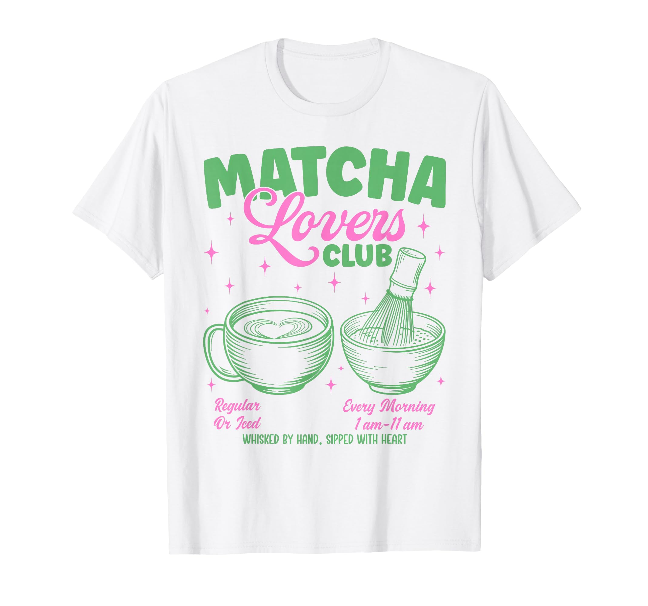 Matcha Lovers Club Latte Matcha Trendy Y2K T-Shirt - Trendy Graphic Unisex - T-Shirt, Sweatshirt, Hoodie