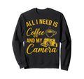 All I Need Is Coffee And My Sweatshirt - Aesthetic Graphic Men Women - T-Shirt, Sweatshirt, Hoodie