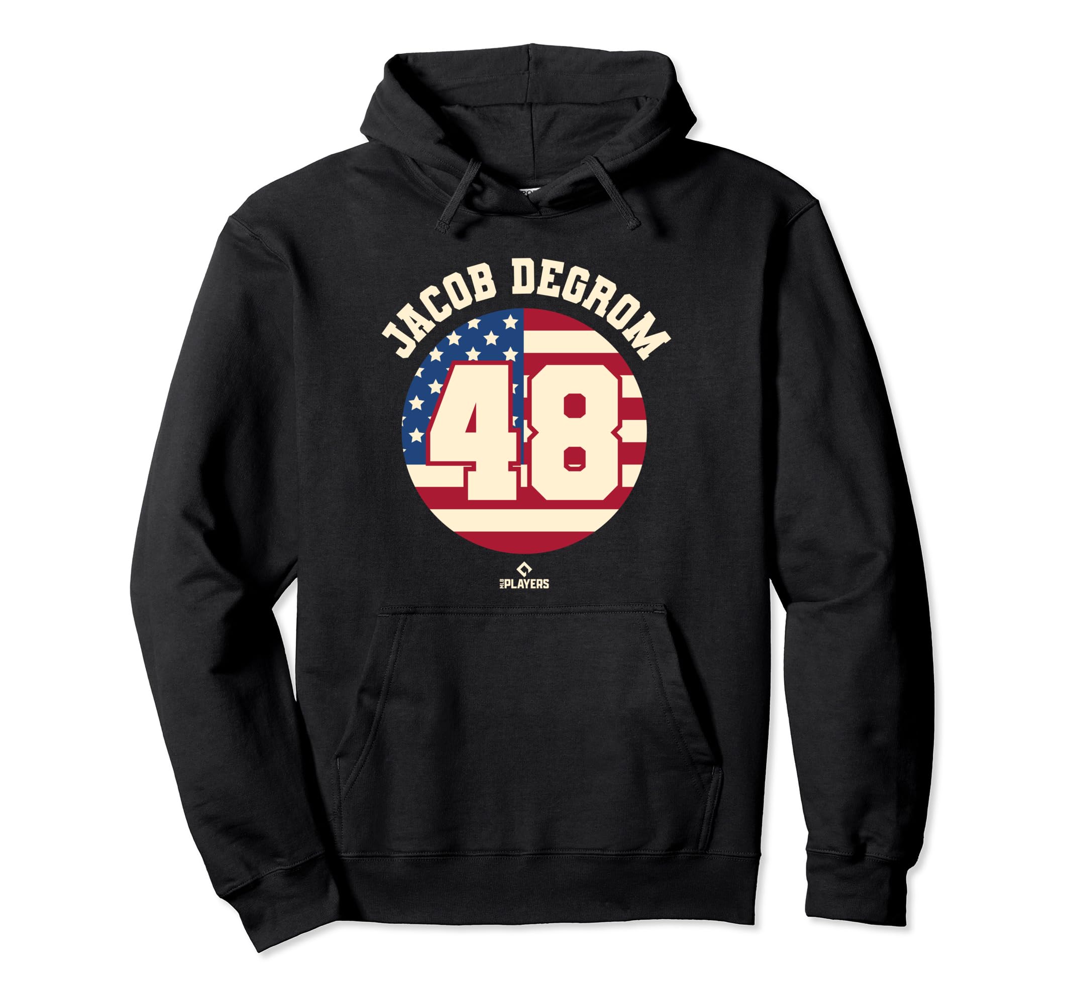 Jacob Degrom Flag Mlbpa Patriotic Hoodie - Fun Novelty Design for Adults - T-Shirt, Sweatshirt, Hoodie