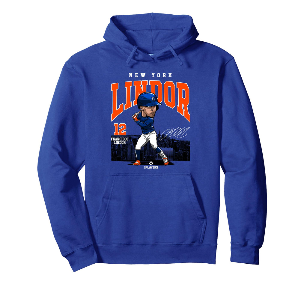 Francisco Lindor New York Baseball Mlb Hoodie - Custom Art Print Men Women - T-Shirt, Sweatshirt, Hoodie