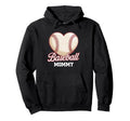 Heart Baseball Mommy Mothers Day Hoodie - Streetwear Style Unisex - T-Shirt, Sweatshirt, Hoodie