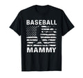 Baseball Mammy Mom Usa Flag 4Th July T-Shirt - Trendy Graphic for Adults - T-Shirt, Sweatshirt, Hoodie