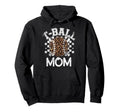 T Ball Teeball Mom Leopard Cheetah Hoodie - Minimalist Print Men Women - T-Shirt, Sweatshirt, Hoodie