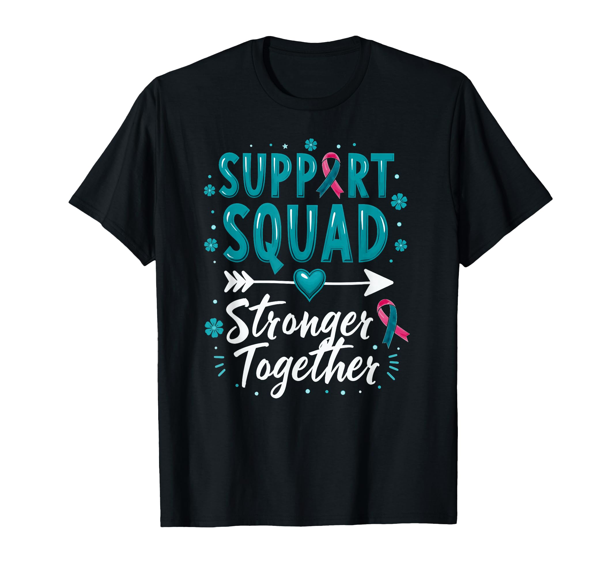 Support Squad Brca Awareness T-Shirt - Minimalist Print Men Women - T-Shirt, Sweatshirt, Hoodie