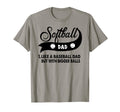 Mens Softball Dad Like Baseball Dad T-Shirt - Streetwear Style for Adults - T-Shirt, Sweatshirt, Hoodie