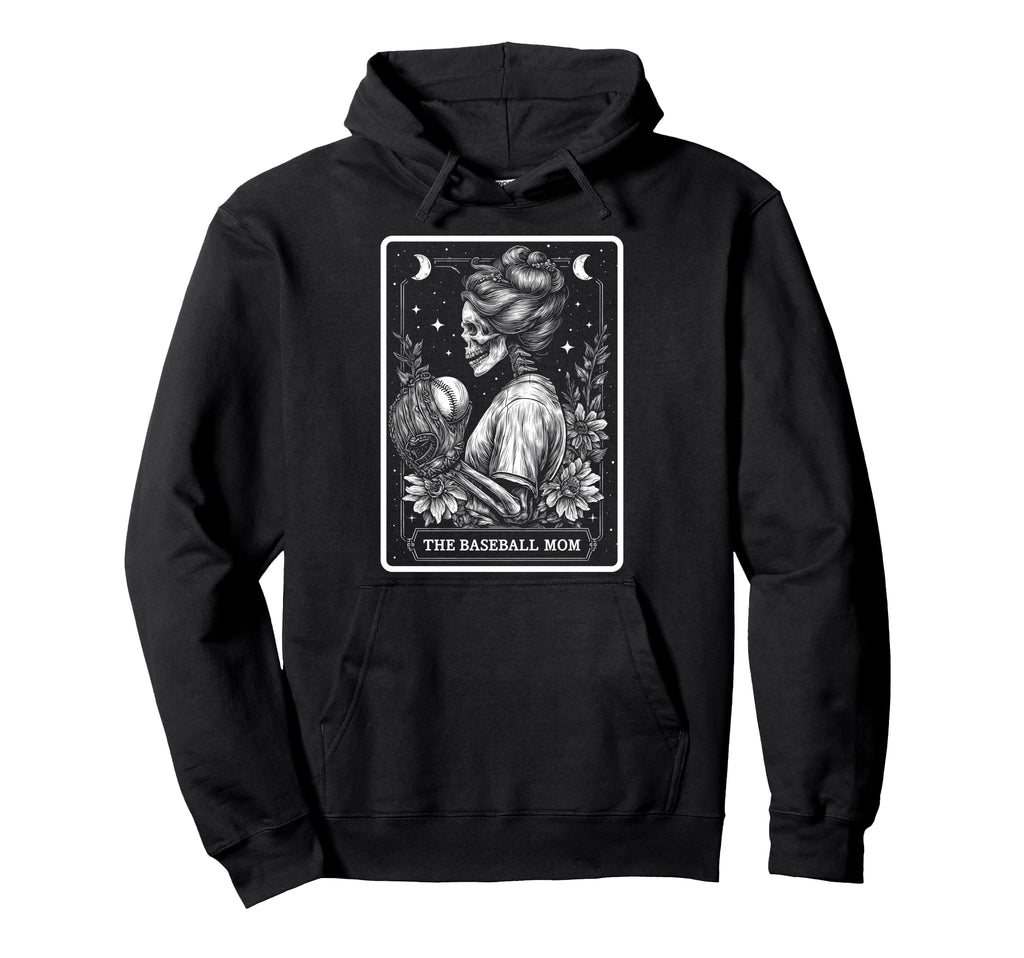 Baseball Mom Mama Mothers Day Tarot Hoodie - Fun Novelty Design Men Women - T-Shirt, Sweatshirt, Hoodie
