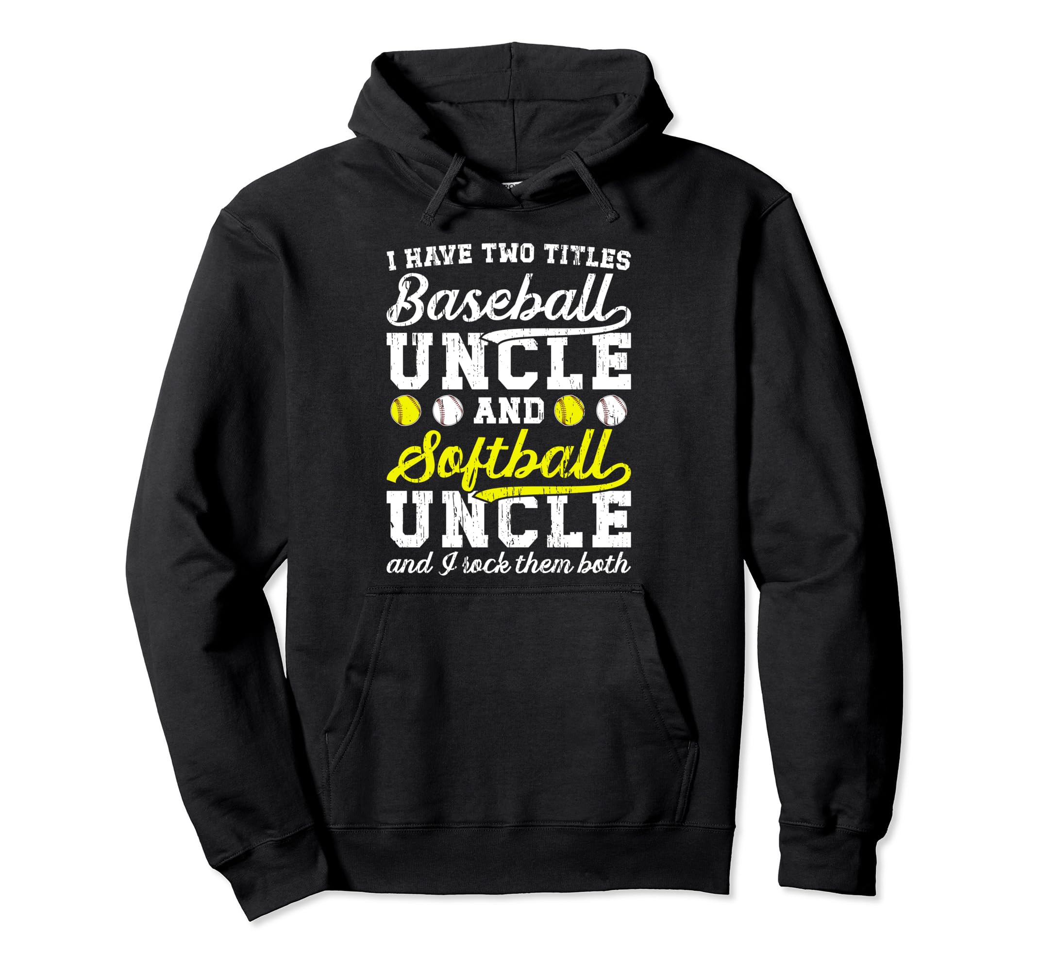 Baseball Softball Uncle Proud Softball Hoodie - Aesthetic Graphic Unisex - T-Shirt, Sweatshirt, Hoodie
