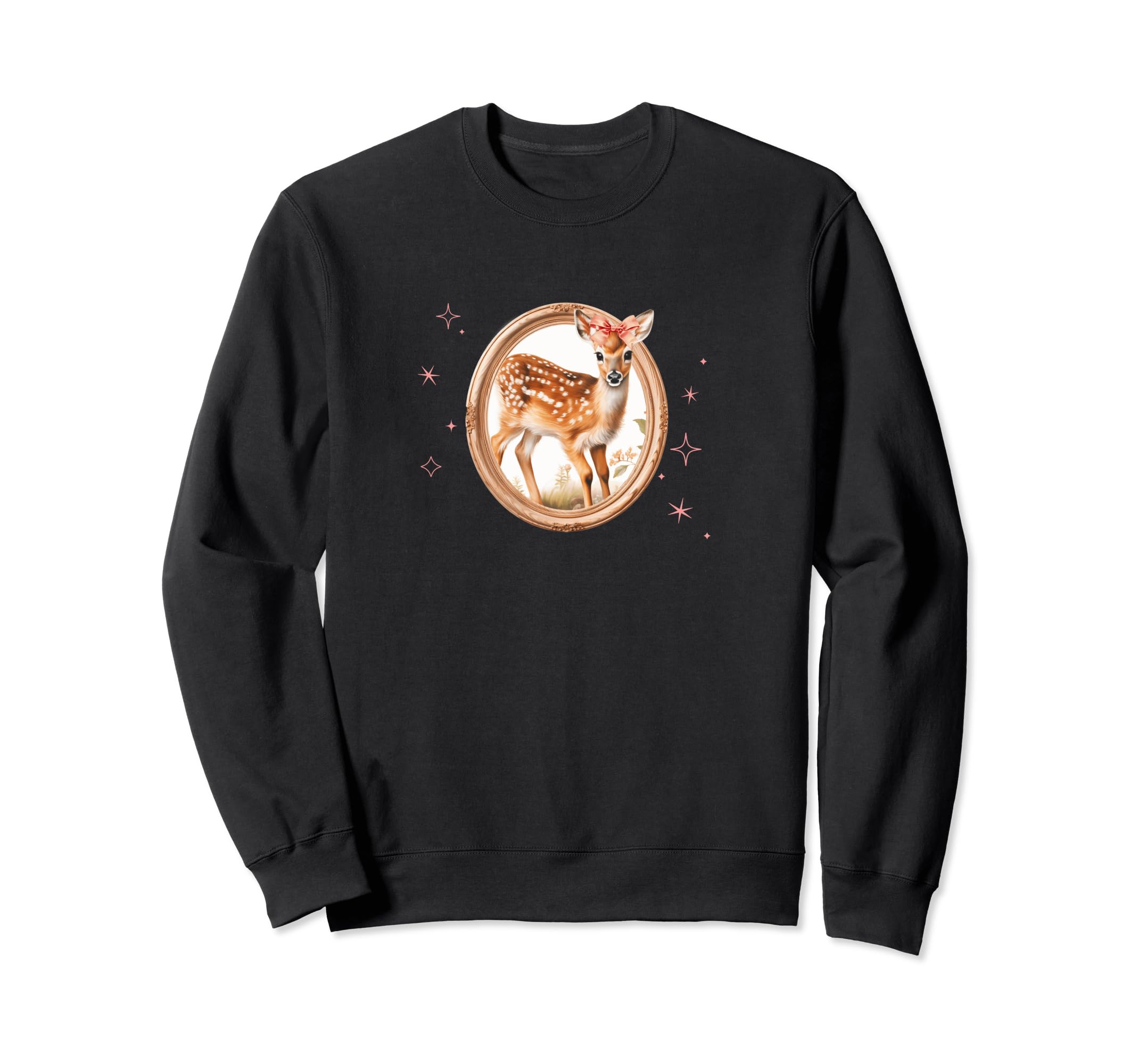 Coquette Fawn Deer Girlcore Y2K Sweatshirt - Casual Everyday Wear Unisex - T-Shirt, Sweatshirt, Hoodie
