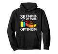 36 Frames Pure Optimism 35Mm Film Hoodie - Novelty Apparel for Adults - T-Shirt, Sweatshirt, Hoodie