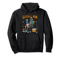 Baseball Mom Skeleton Halloween Hoodie - Casual Everyday Wear for Adults - T-Shirt, Sweatshirt, Hoodie