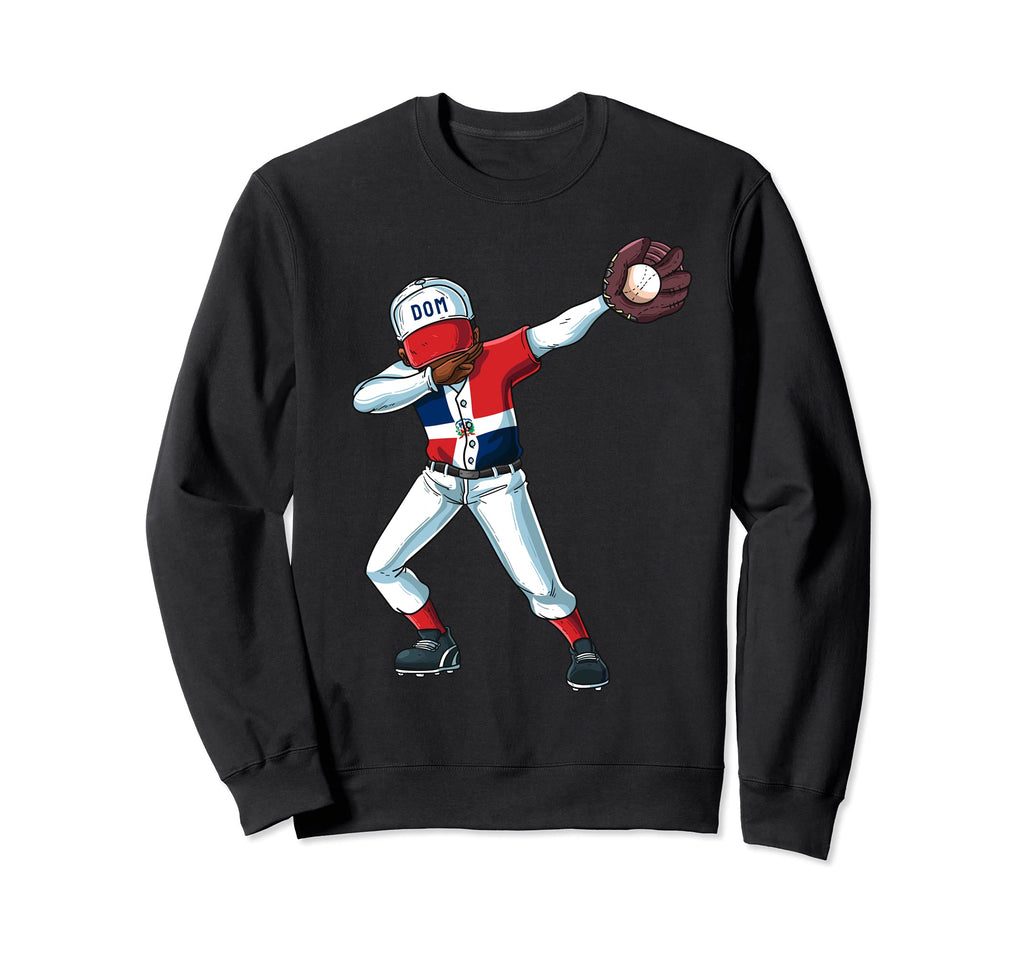 Baseball Dabbing Dominican Sweatshirt - Fun Novelty Design Men Women - T-Shirt, Sweatshirt, Hoodie
