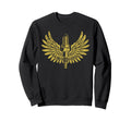 Spark Plug Wings Distressed Sweatshirt - Fun Novelty Design for Adults - T-Shirt, Sweatshirt, Hoodie