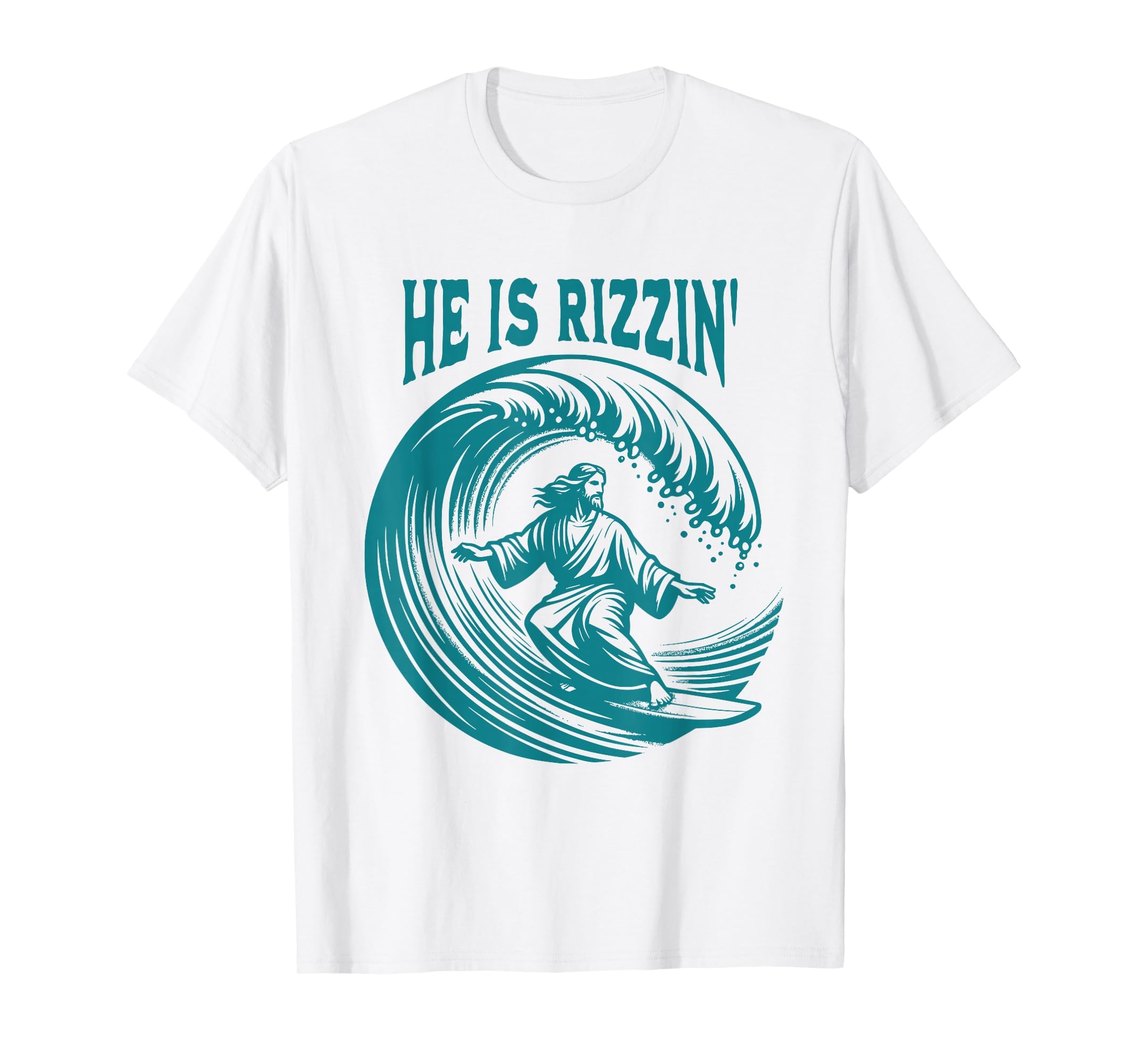 He Is Rizzin Christian Jesus T-Shirt - Aesthetic Graphic for Adults - T-Shirt, Sweatshirt, Hoodie