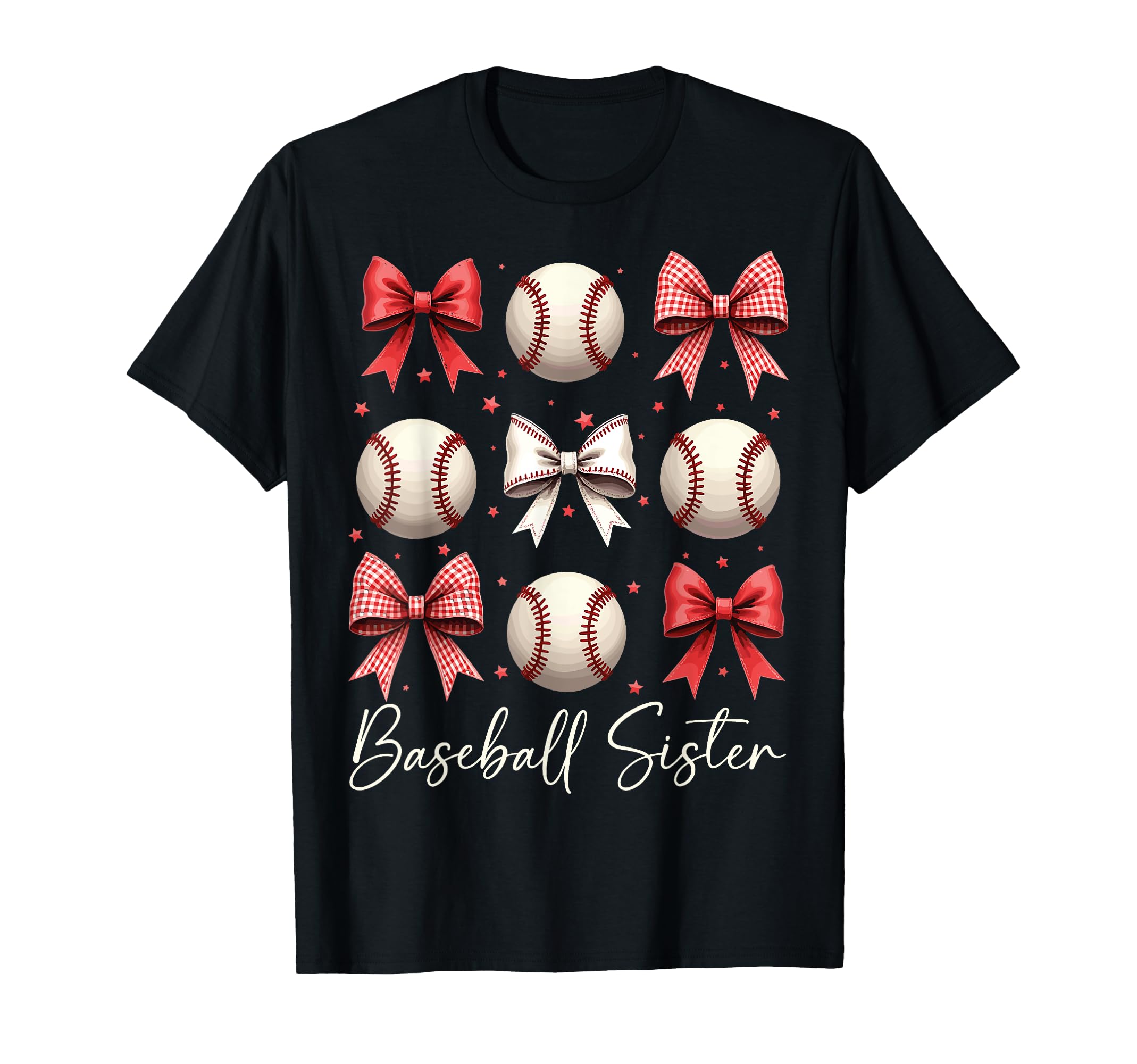 Baseball Sister Funny Coquette Bow T-Shirt - Novelty Apparel Unisex - T-Shirt, Sweatshirt, Hoodie