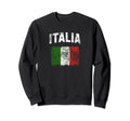 Italia Distressed Italian Flag Sweatshirt - Unique Graphic Men Women - T-Shirt, Sweatshirt, Hoodie