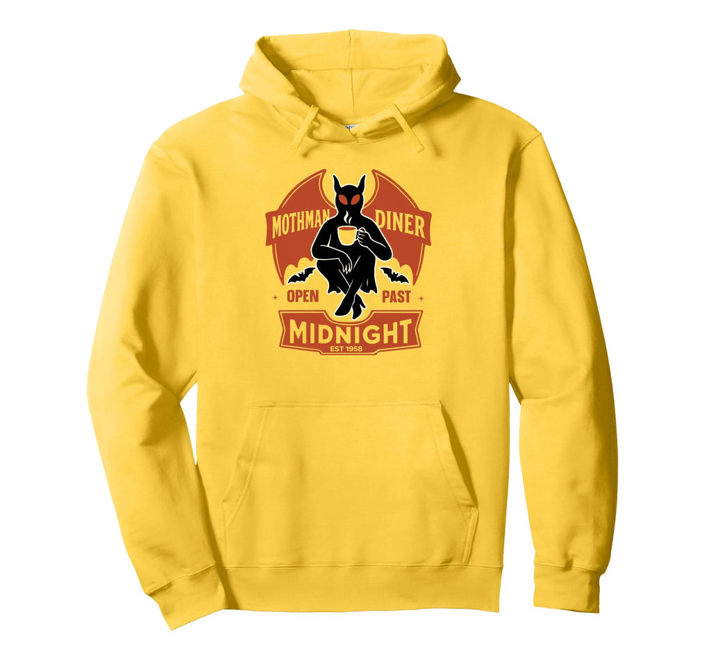 Mothman Diner Cryptid Hoodie - Casual Everyday Wear for Adults - T-Shirt, Sweatshirt, Hoodie