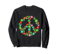 Flower Power Peace Sign Sweatshirt - Casual Everyday Wear for Adults - T-Shirt, Sweatshirt, Hoodie